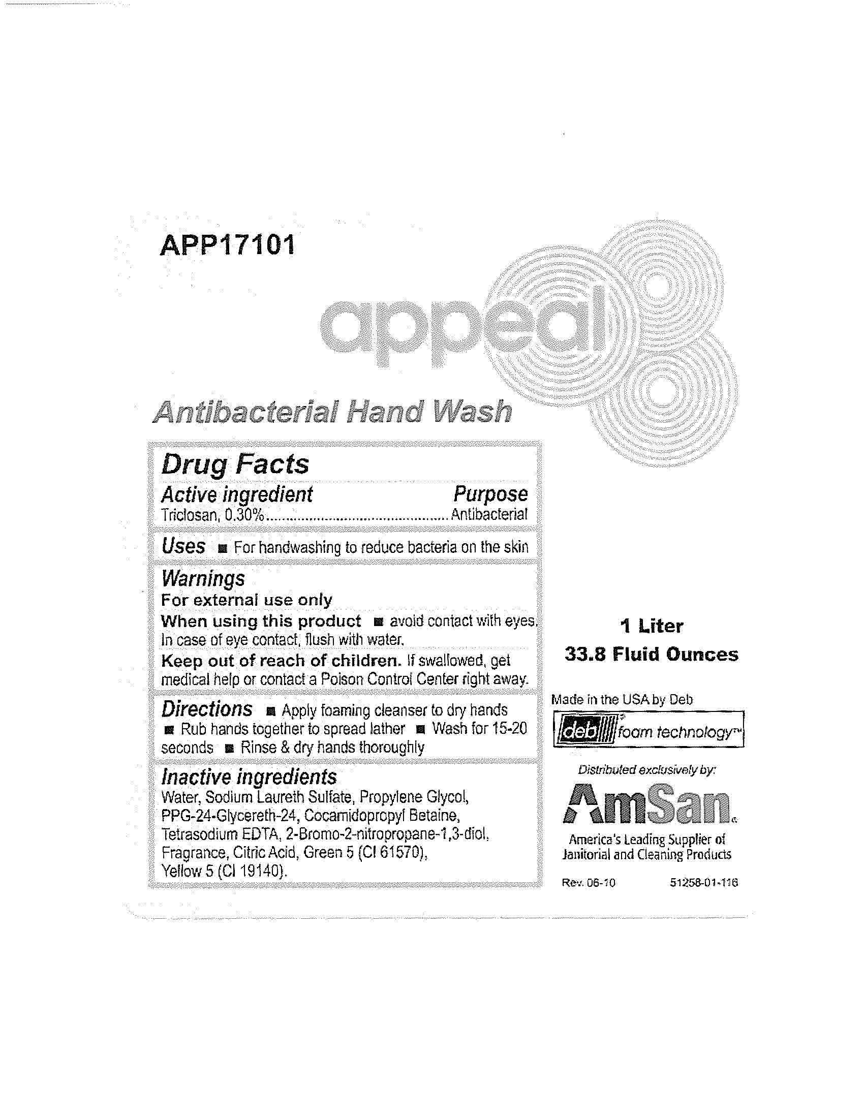 Appeal Antibacterial Hand Wash